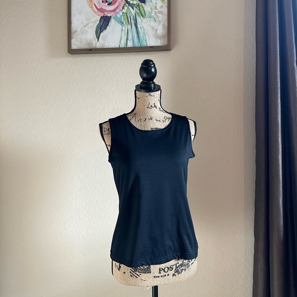 Baranda Tops - Black Silky Tank - Medium